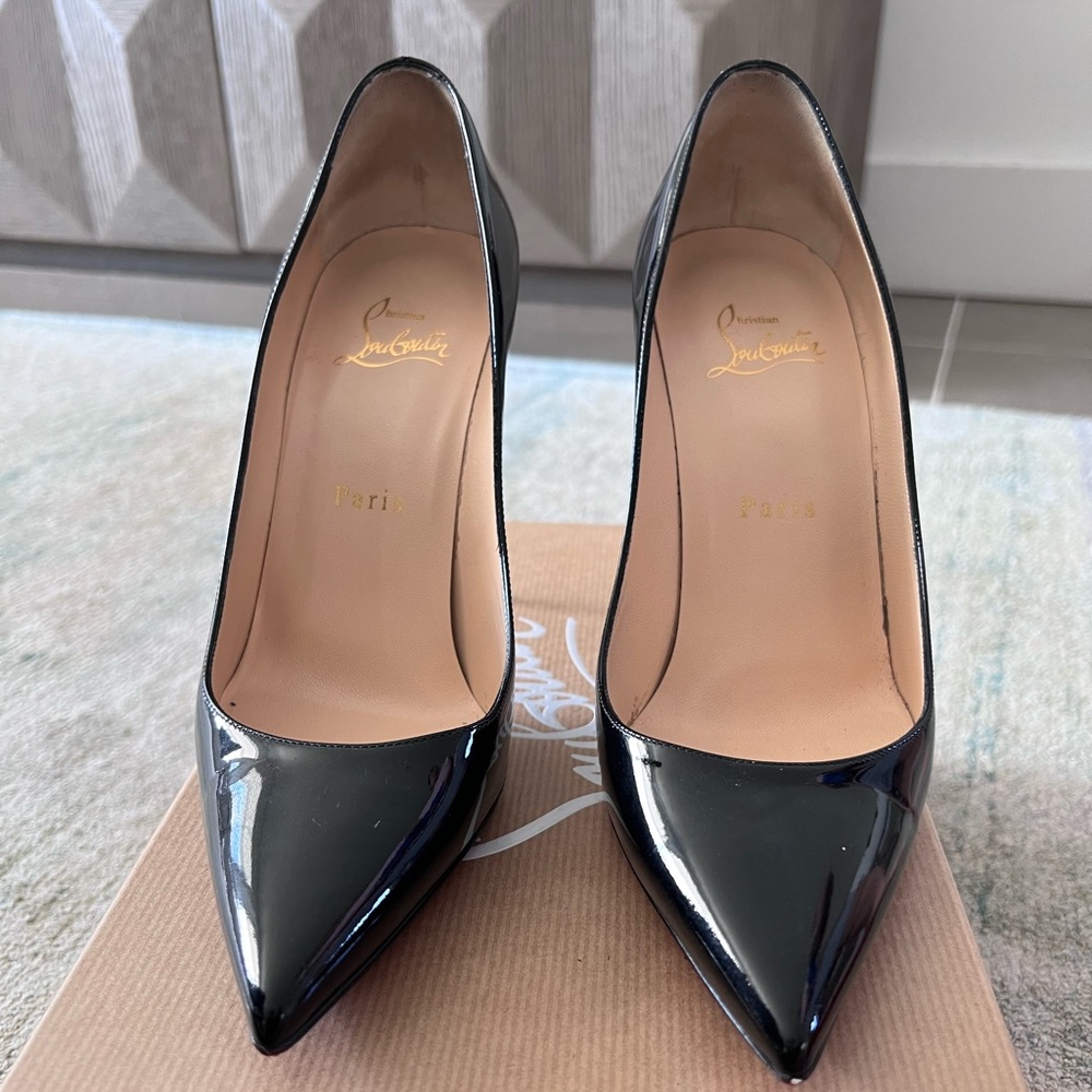 Christian Louboutin Décolleté 554 100 patent-leather pumps